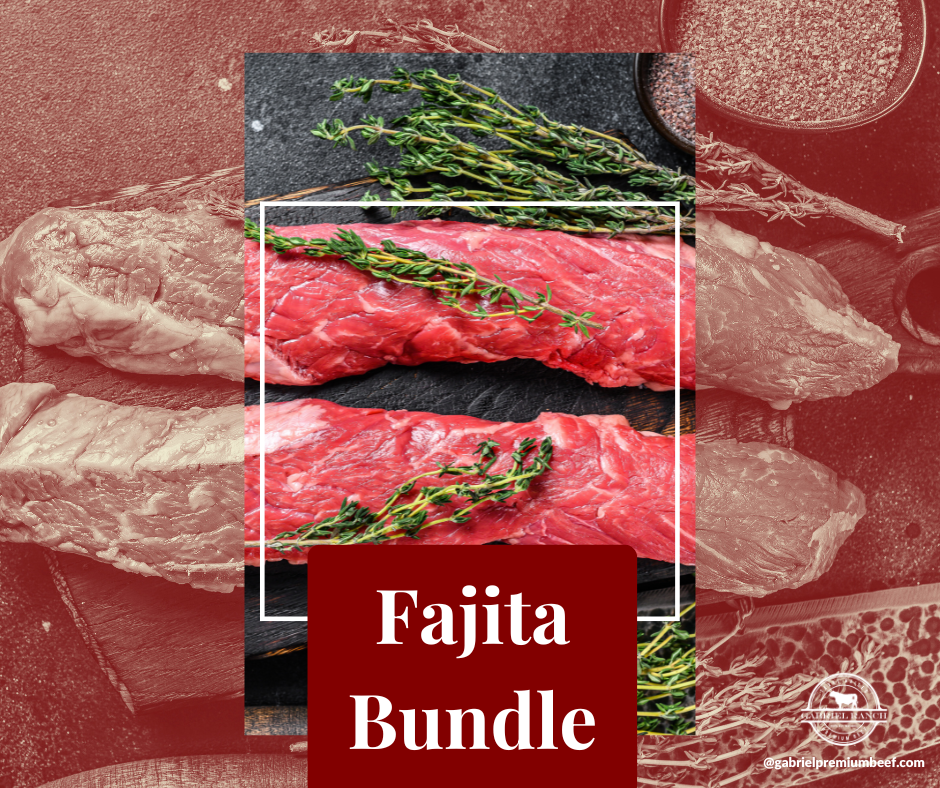 fajita-bundle, grass-fed beef, Texas beef, premium meat, sustainable ranching, Black Angus beef, hormone-free beef, family-owned ranch
