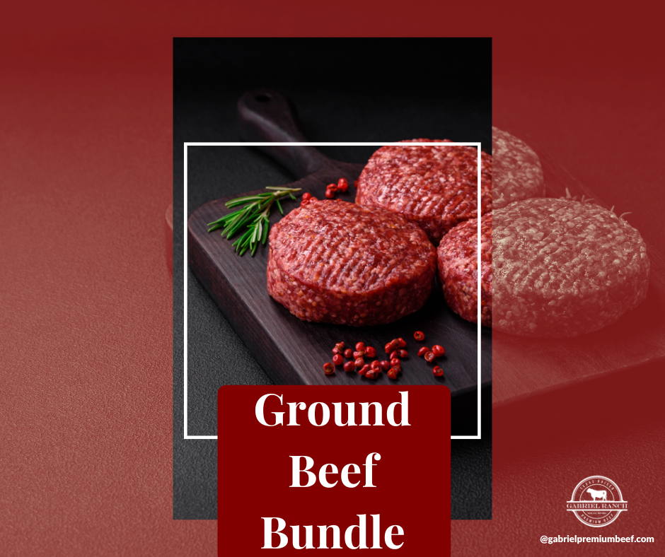 ground-beef-bundle, grass-fed beef, Texas beef, premium meat, sustainable ranching, Black Angus beef, hormone-free beef, family-owned ranch

