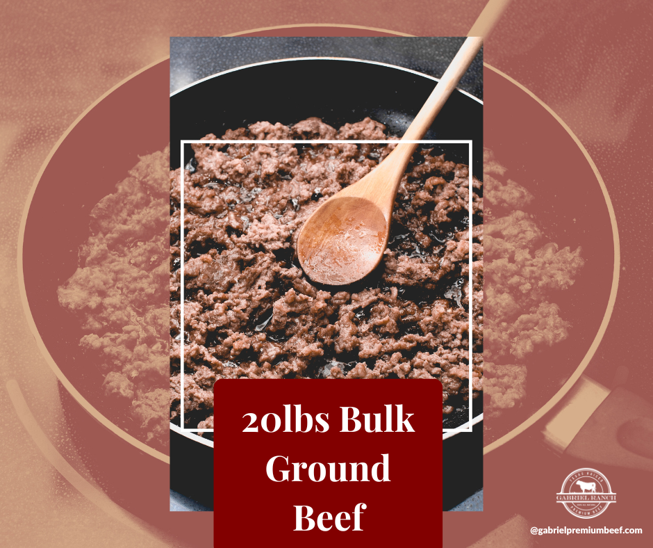20lbs Bulk Ground Beef