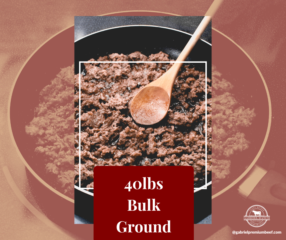 40lbs Bulk Ground Beef